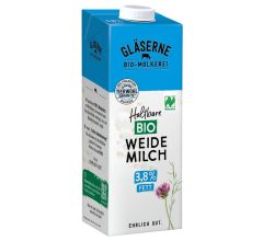 Gl&auml;serne Molkerei GmbH Gl&auml;serne Molkerei Bio H-Milch 3,8% 