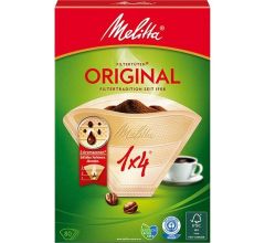 Melitta Europa GmbH & Co.KG Melitta Filtertüten 1x4 / 80 naturbraun